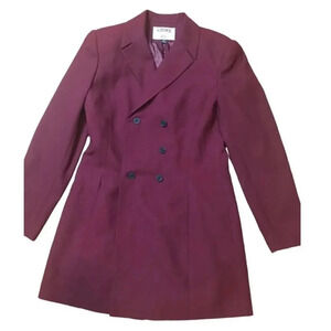 Kasper for ASL Double Breasted Coat Jacket Ss 6